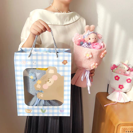 Cute Plush Dolls Bunny Flower Bouquet
