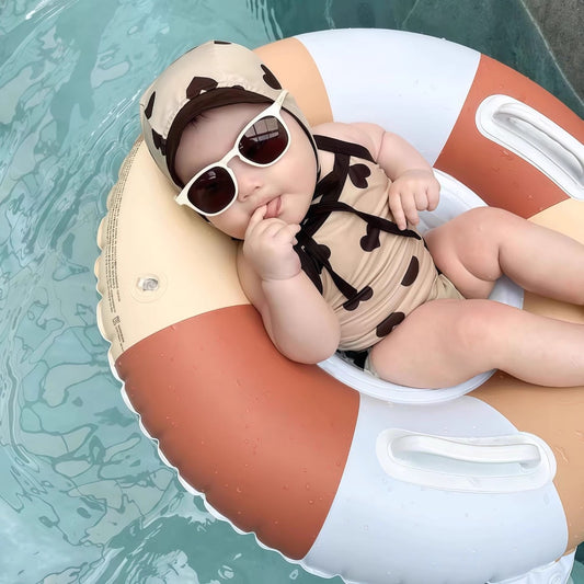 Brick Stripe Baby Swim Float with Seat