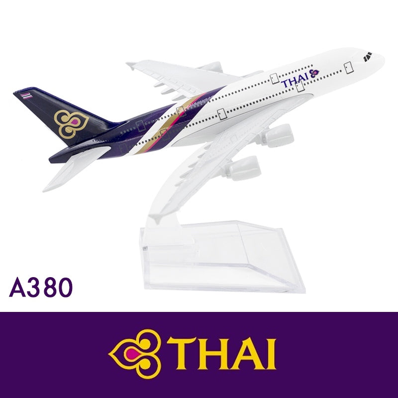 20cm Thai Airlines A380 Plane Model