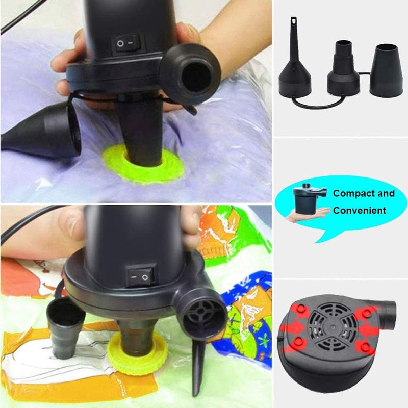 Electric Air Pump for Inflatables Portable Inflator Deflator