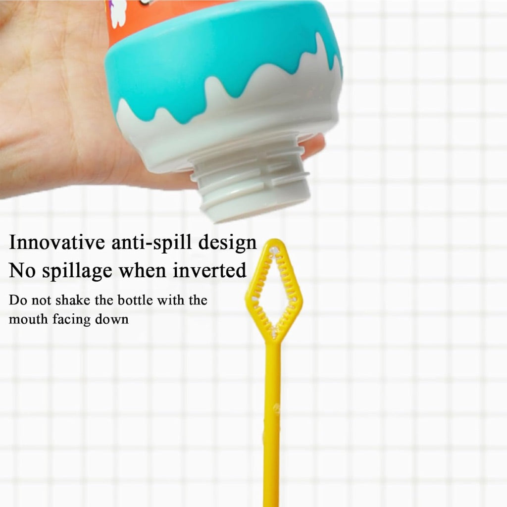 4pc Ice Cream Children Bubble Blowing Toys Spill Proof
