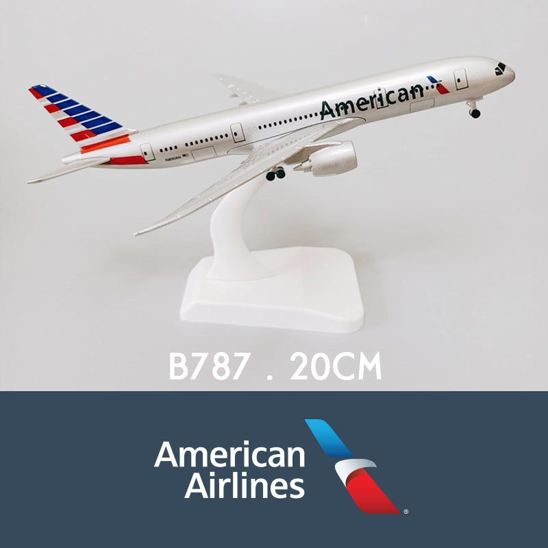 American Airlines Dreamliner B787 Aircraft Plane Model with Stand