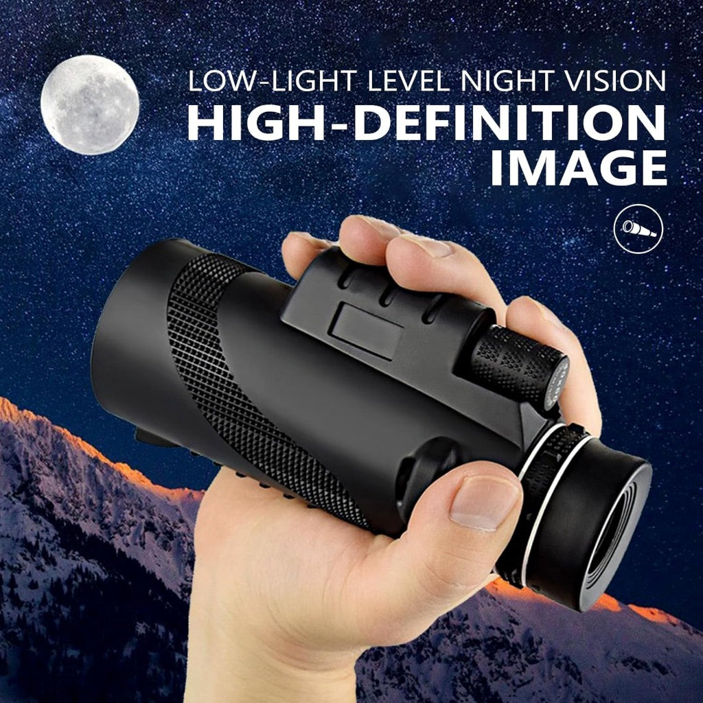 40X60 Pocket Monocular Telescope with Mobile Tripod
