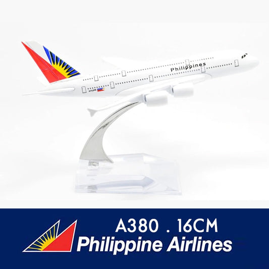 Philippines Airlines Airbus A380 Boeing B747 Airplane Model