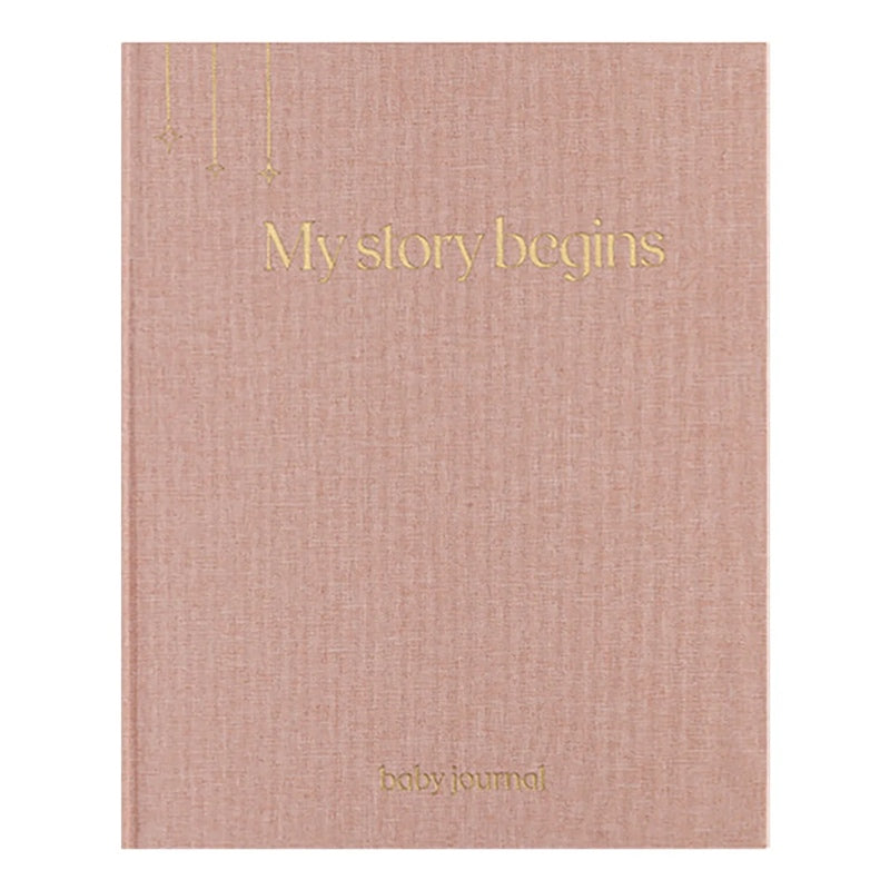 Baby Journal First Year Memory Linen Keepsake Book