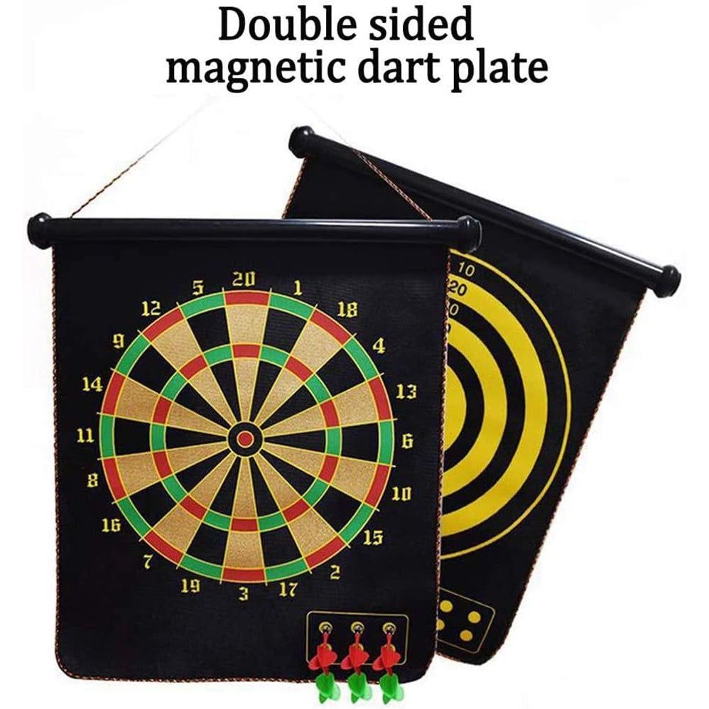 Magnetic Dart Board Game Double Sided Reversible