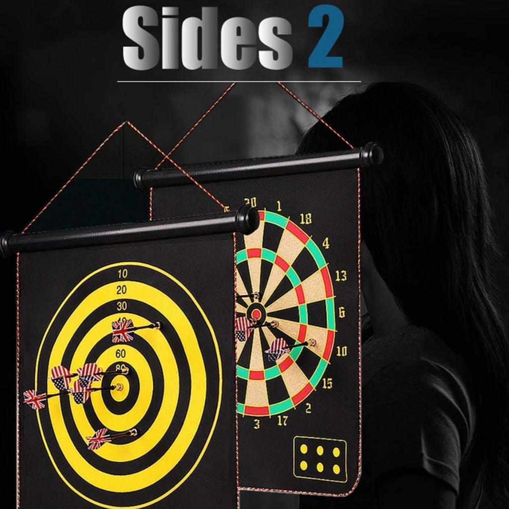 Magnetic Dart Board Game Double Sided Reversible