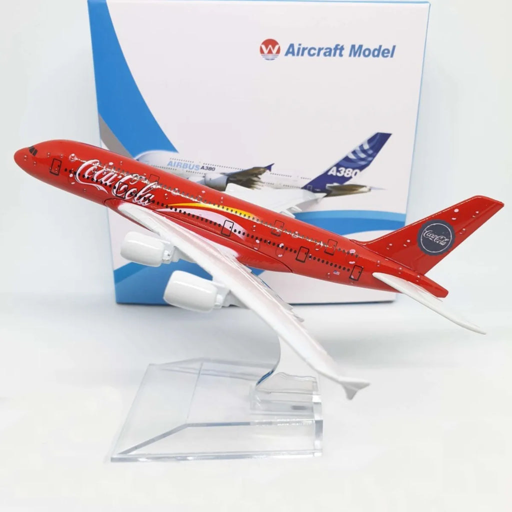 Coca Cola Airbus A380 Airlines Aircraft Plane Model