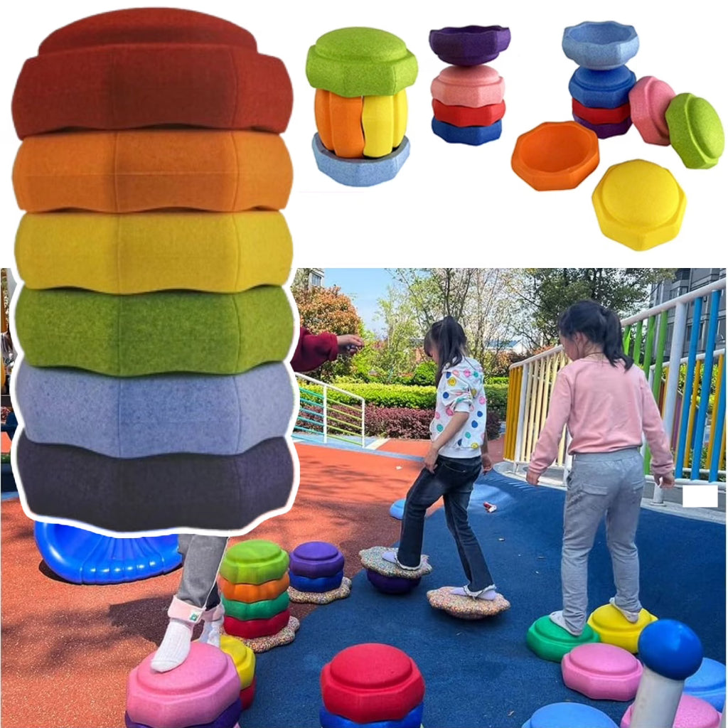 Rainbow Balance Stepping Stones