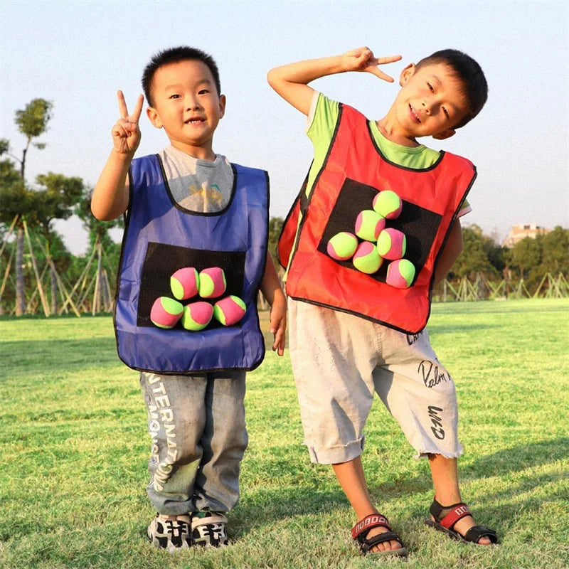 Sticky Balls Jersey Vest Dodgeball Throwing Game
