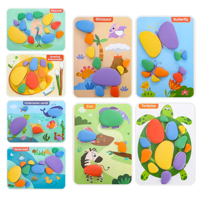 Rainbow Stacking Stones
