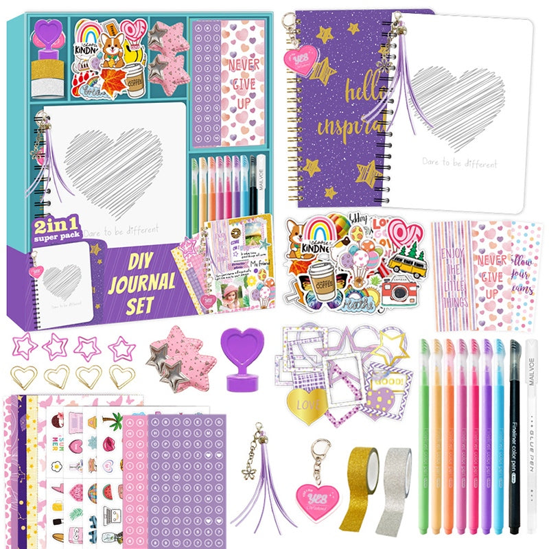 2in1 DIY Journal Art Crafts Diary Set
