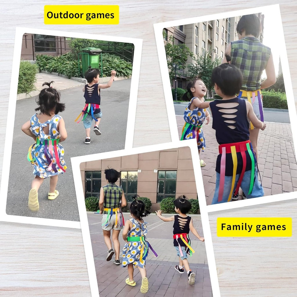 Children Catch Tail Game Belt Pull Sports Kids Toy