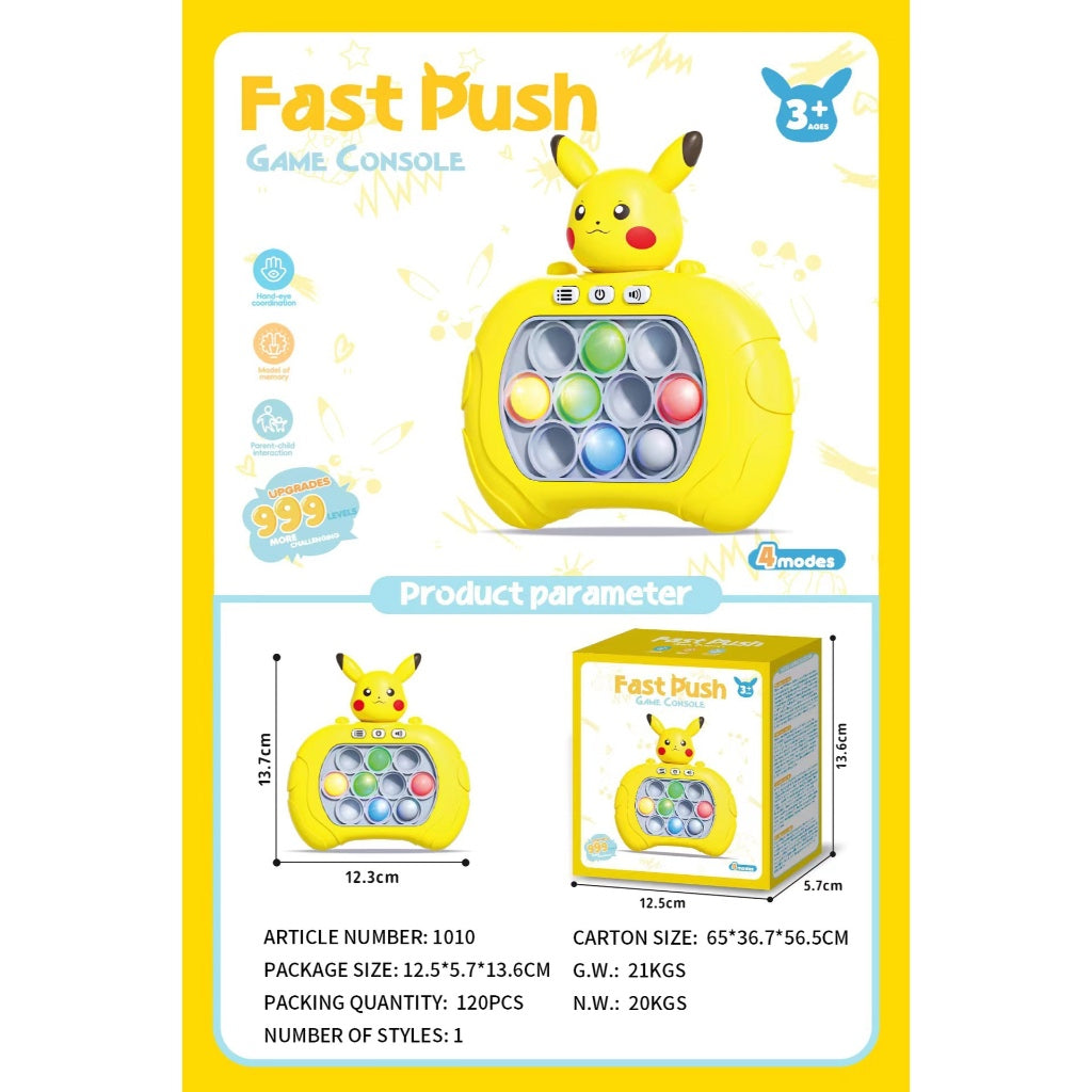 Fast Push Bubbles Pop It Stress Relief Toy