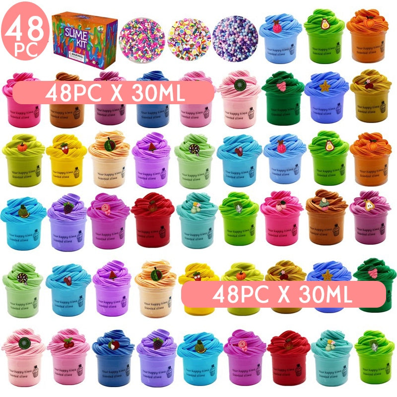 48pc Mini Butter Clay Slime 30ml