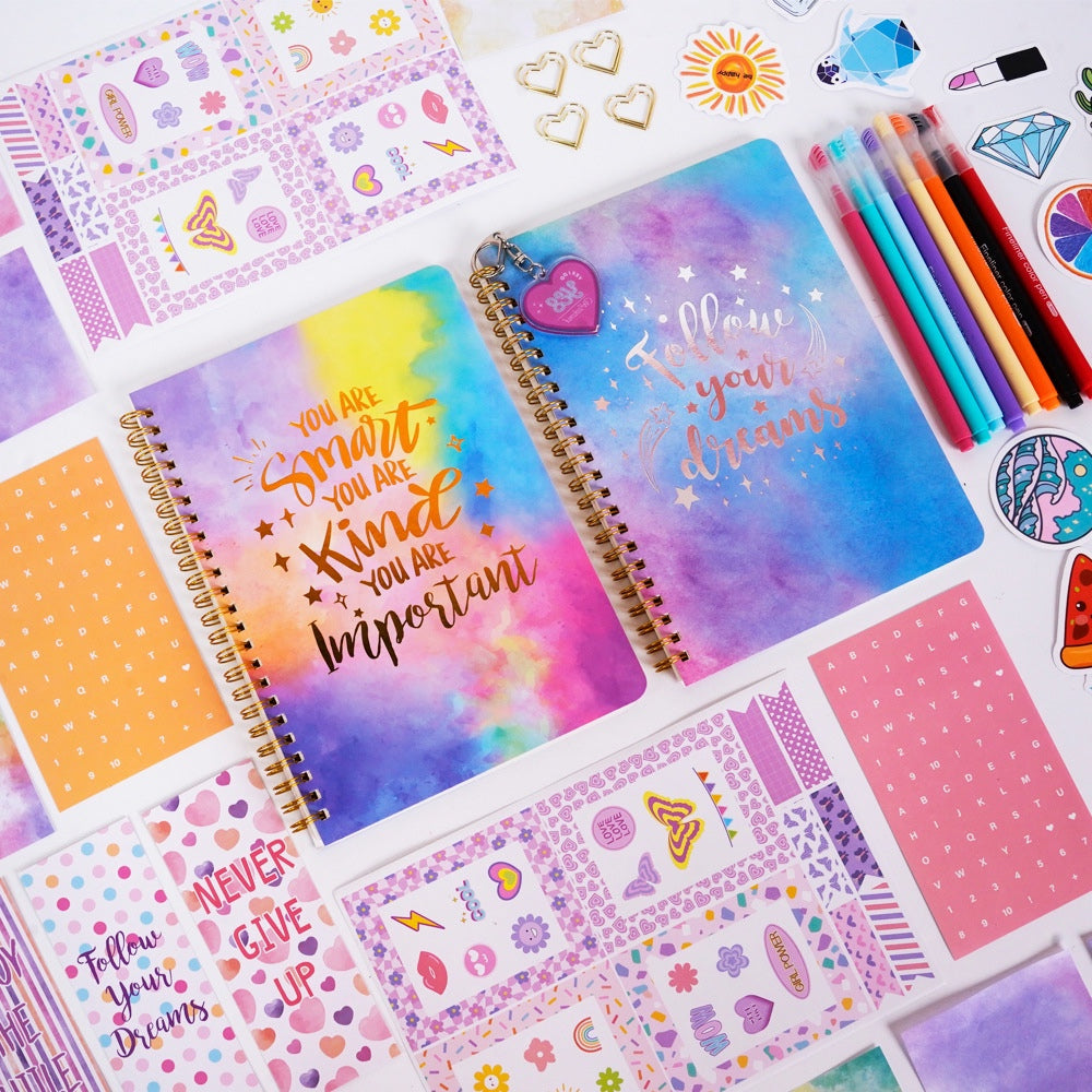 DIY Journal Set Teen Girls Kids Diary Notebook