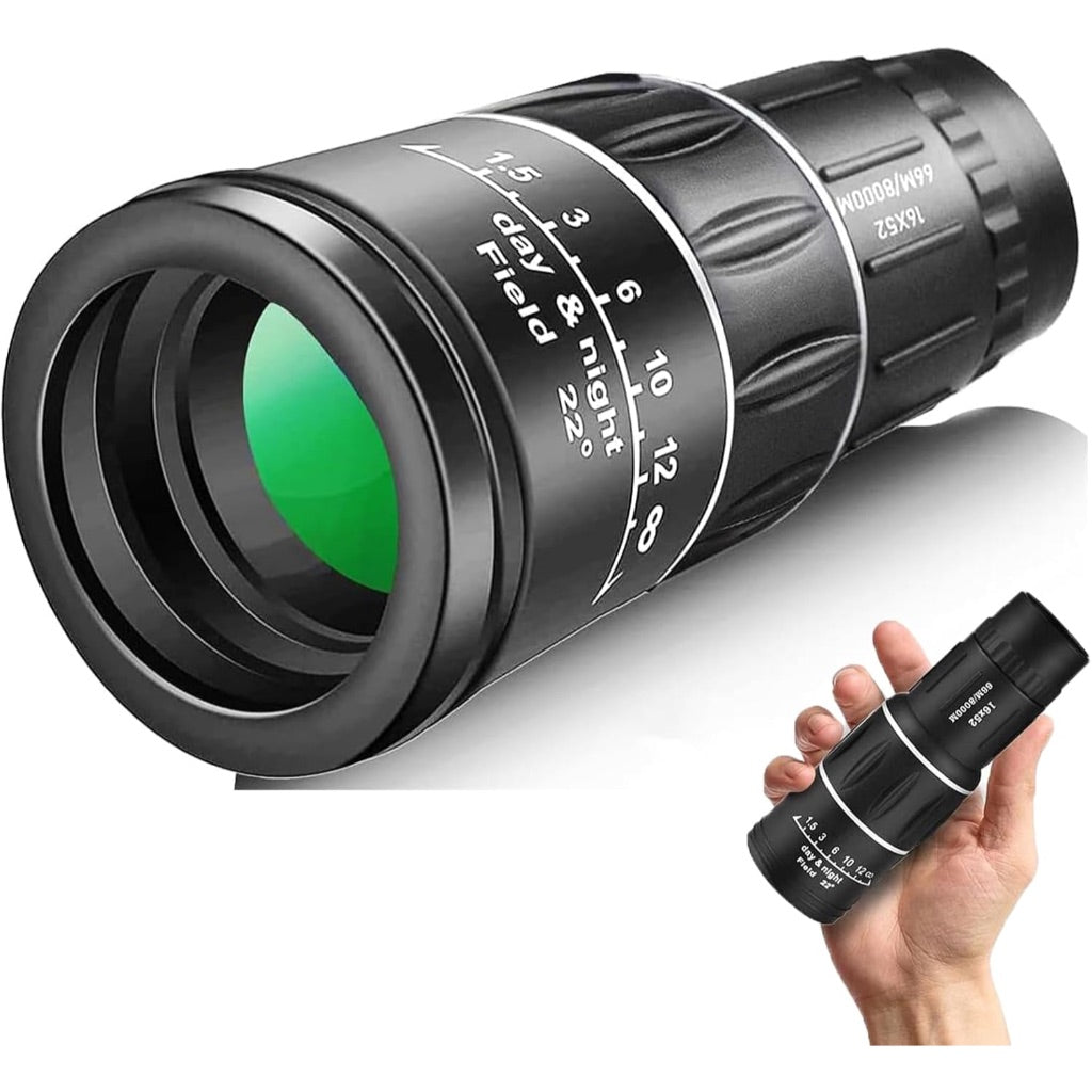 16X52 Monocular High Power FMC Prism Scope Telescope