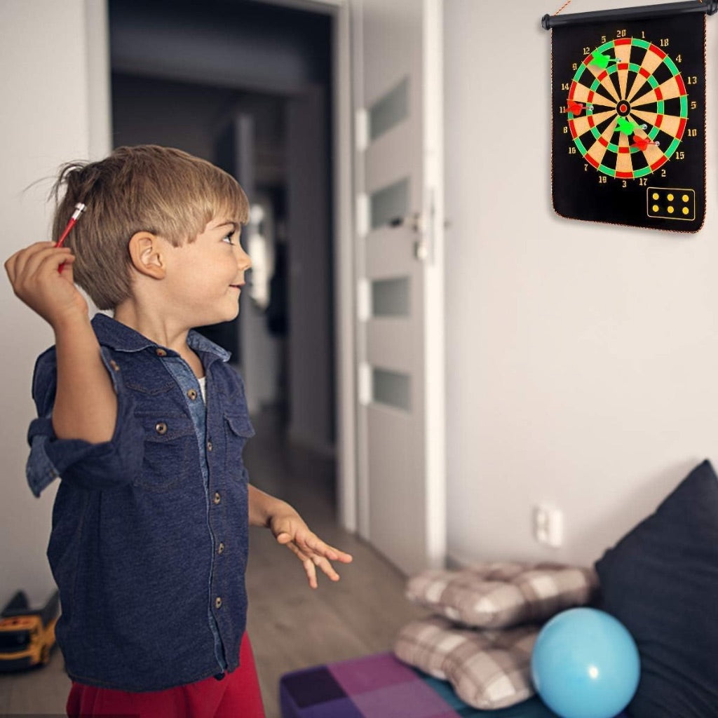 Magnetic Dart Board Game Double Sided Reversible