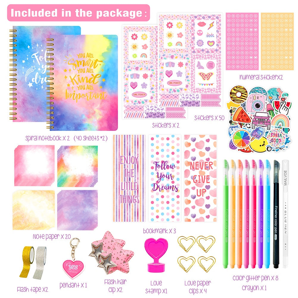 DIY Journal Set Teen Girls Kids Diary Notebook