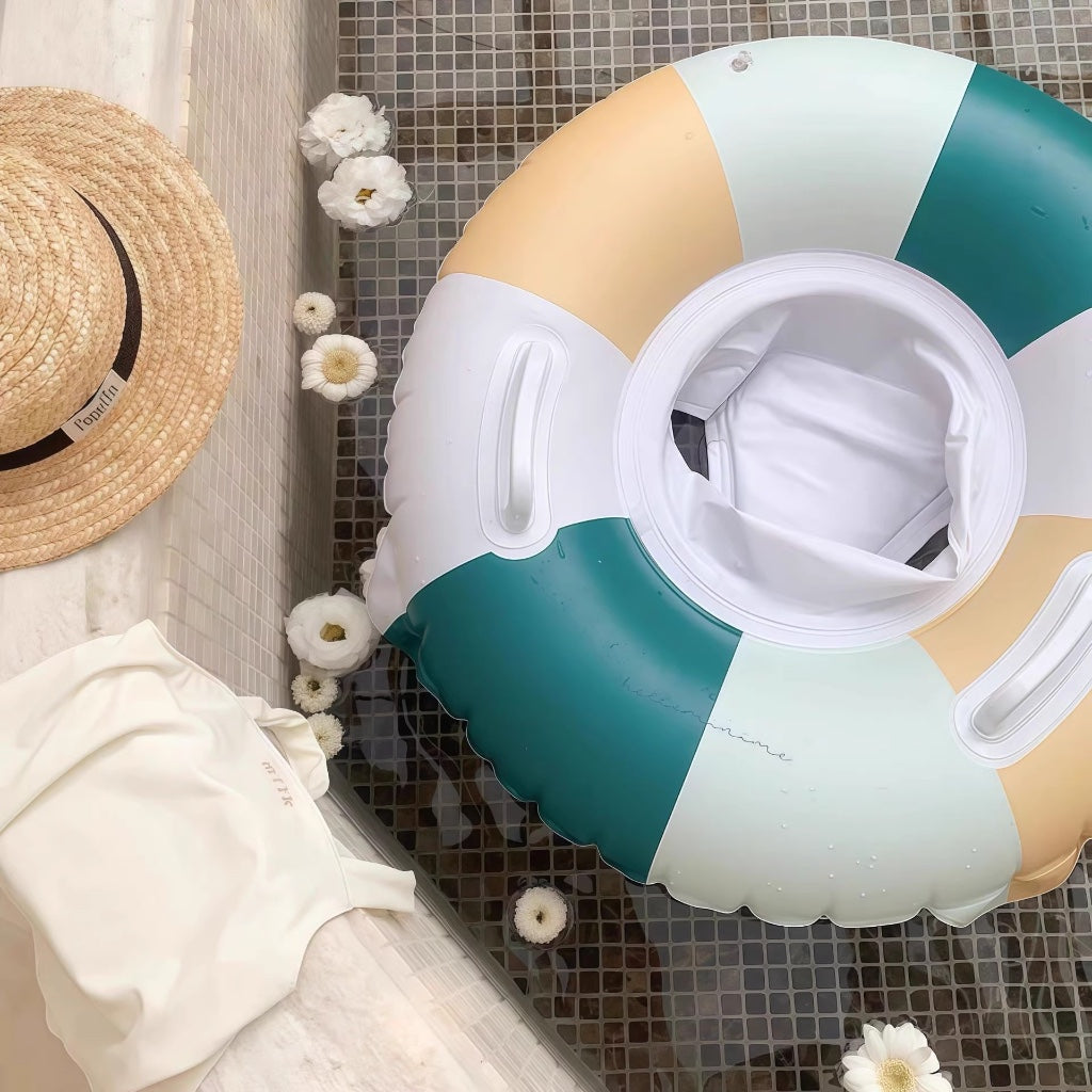 Brick Stripe Baby Swim Float with Seat