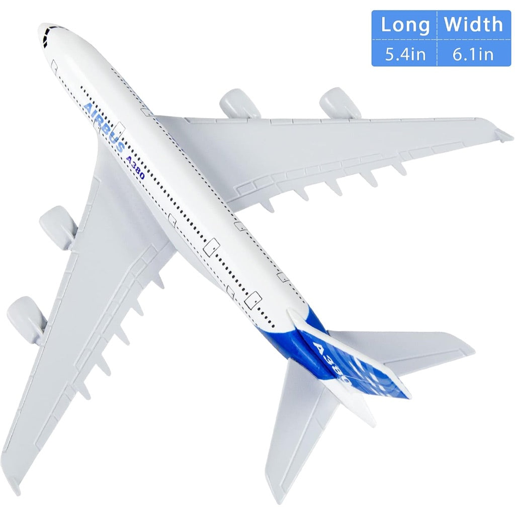 Airbus A380 20cm Diecast Metal Airplane Model with Stand