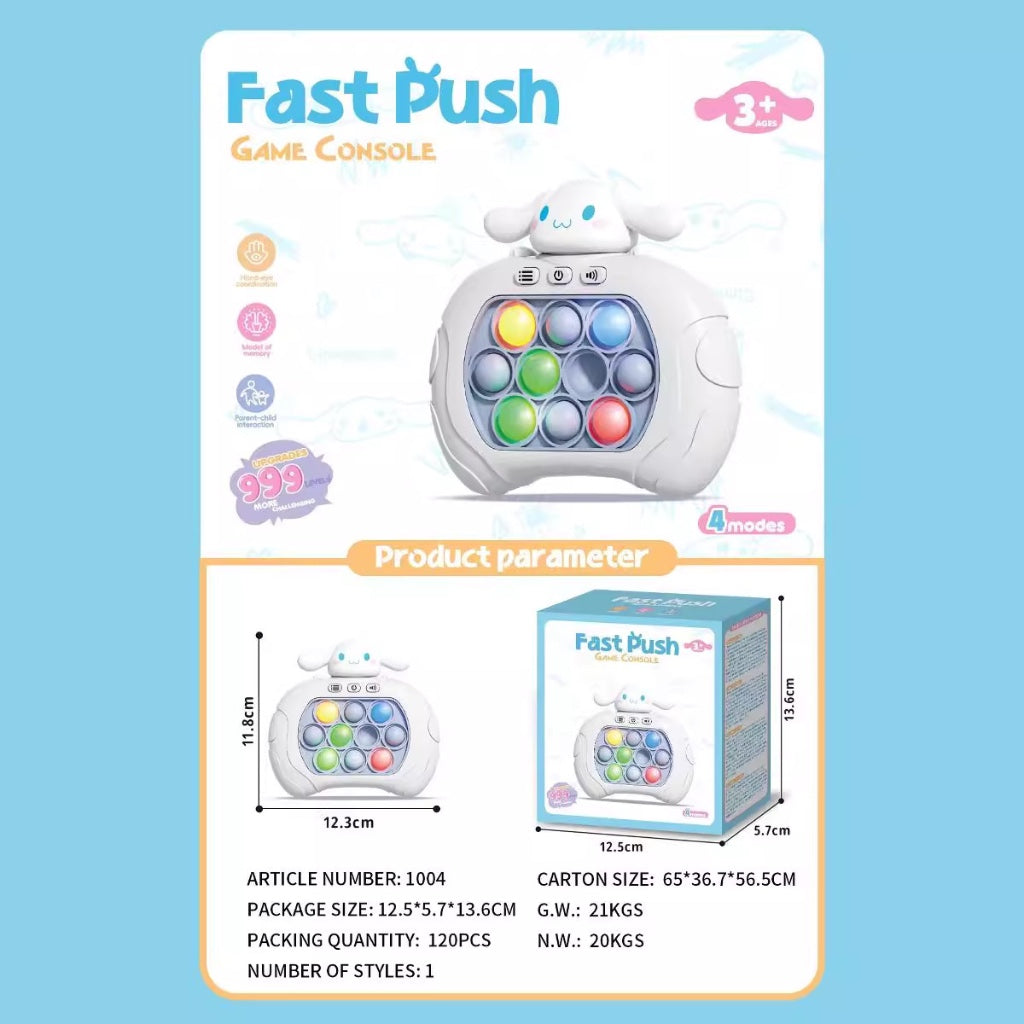 Fast Push Bubbles Pop It Stress Relief Toy