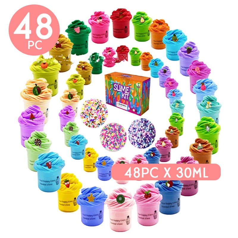 48pc Mini Butter Clay Slime 30ml