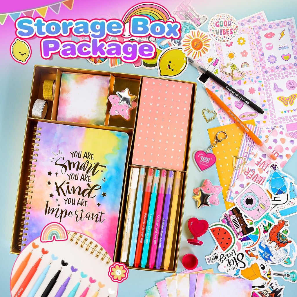 DIY Journal Set Teen Girls Kids Diary Notebook