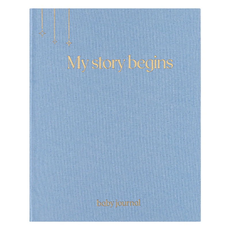 Baby Journal First Year Memory Linen Keepsake Book