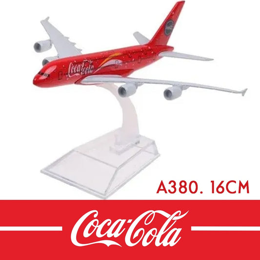 Coca Cola Airbus A380 Airlines Aircraft Plane Model