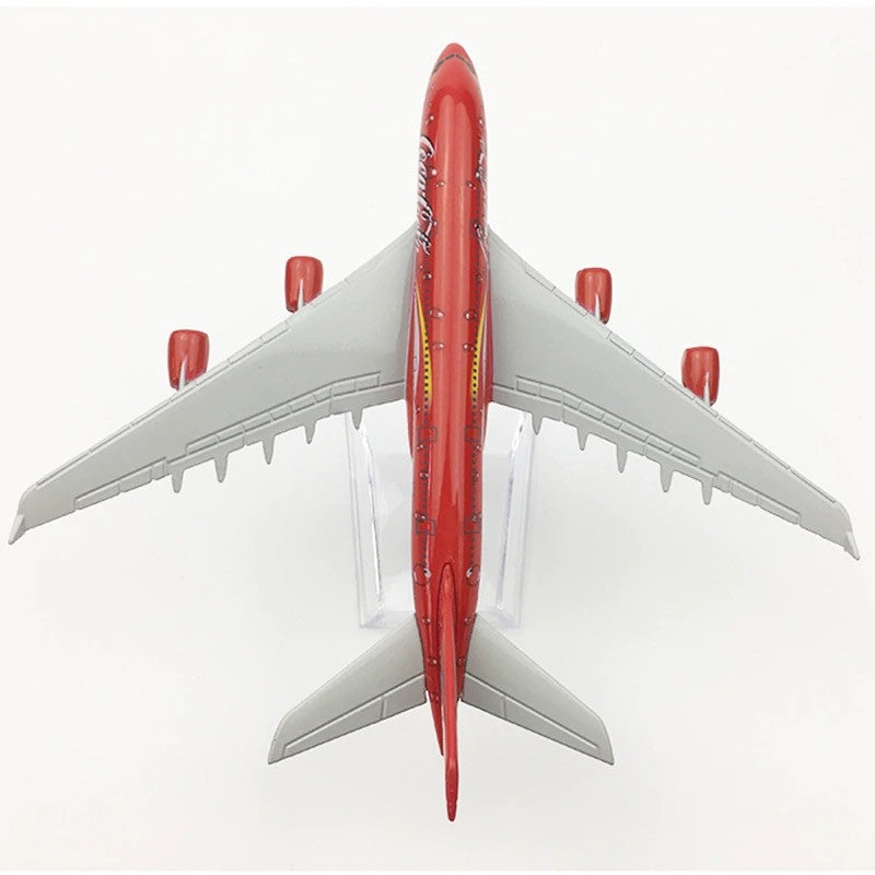 Coca Cola Airbus A380 Airlines Aircraft Plane Model