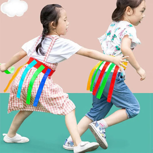 Children Catch Tail Game Belt Pull Sports Kids Toy
