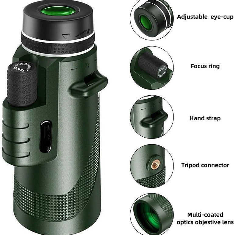 40x60 Monoculars with Smartphone Tripod