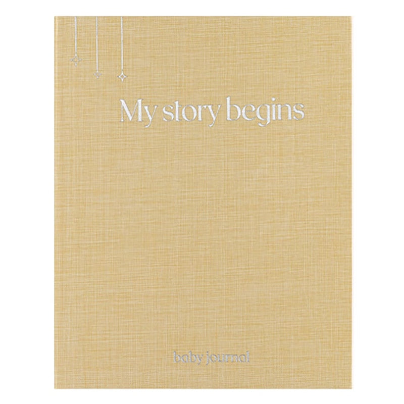 Baby Journal First Year Memory Linen Keepsake Book