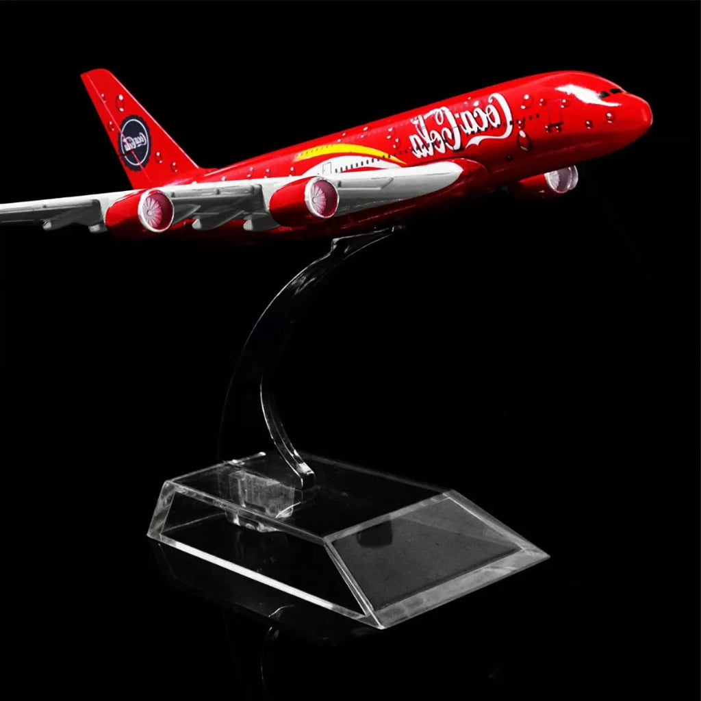 Coca Cola Airbus A380 Airlines Aircraft Plane Model