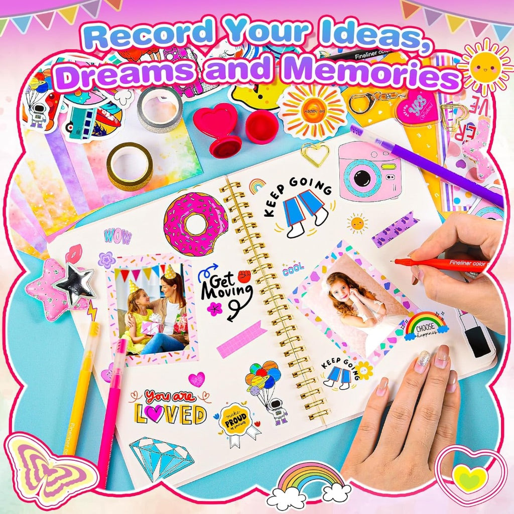 DIY Journal Set Teen Girls Kids Diary Notebook