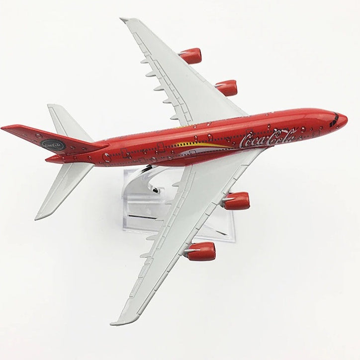 Coca Cola Airbus A380 Airlines Aircraft Plane Model