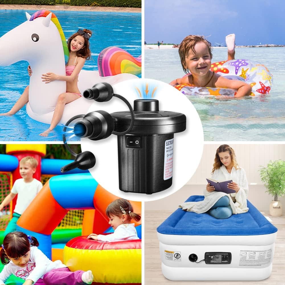 Electric Air Pump for Inflatables Portable Inflator Deflator