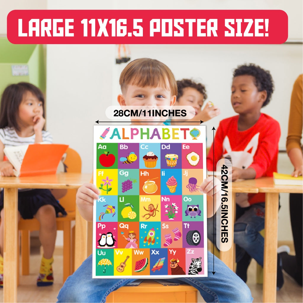 18pc Boho Children A3 Learning Wall Posters
