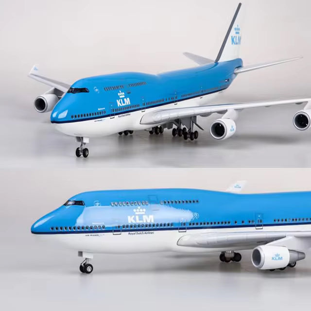 KLM Dutch 747 Airplane Model Alloy Diecast Plane Toy