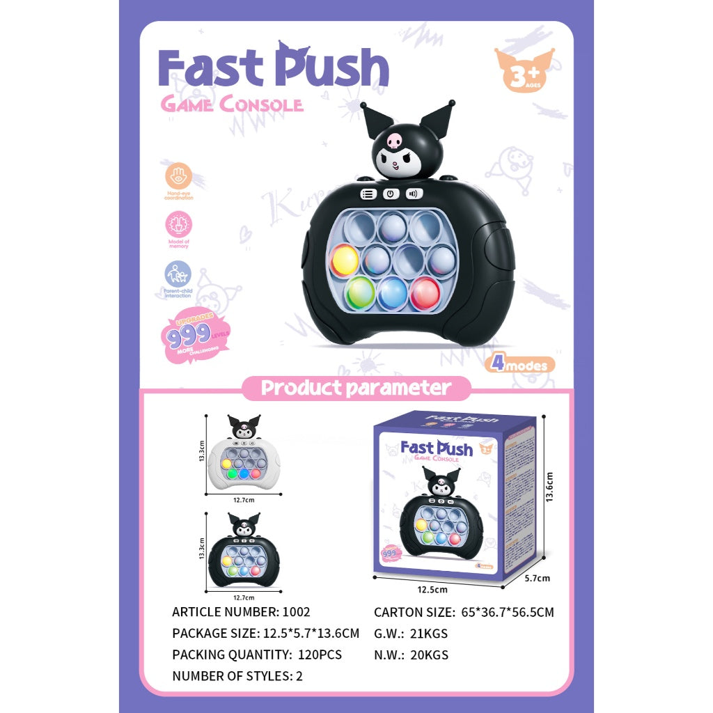Fast Push Bubbles Pop It Stress Relief Toy