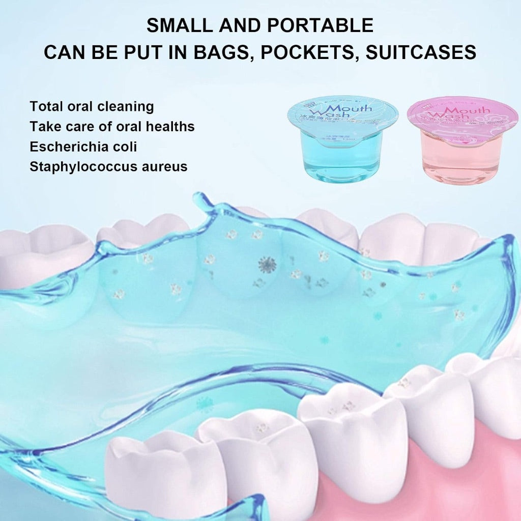 Portable Travel Jelly Cup Oral Mouth Wash
