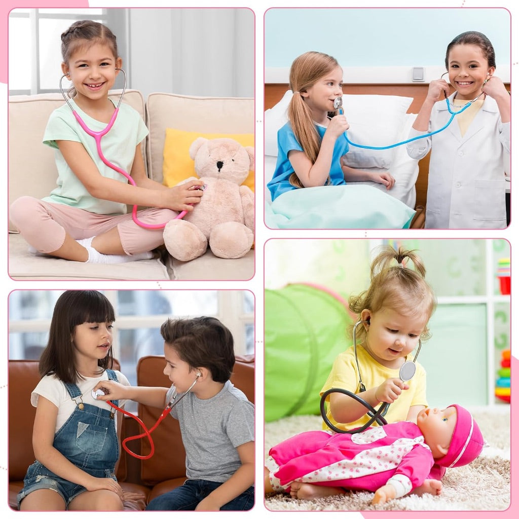 Kids Real Working Stethoscope Children Pretend Play
