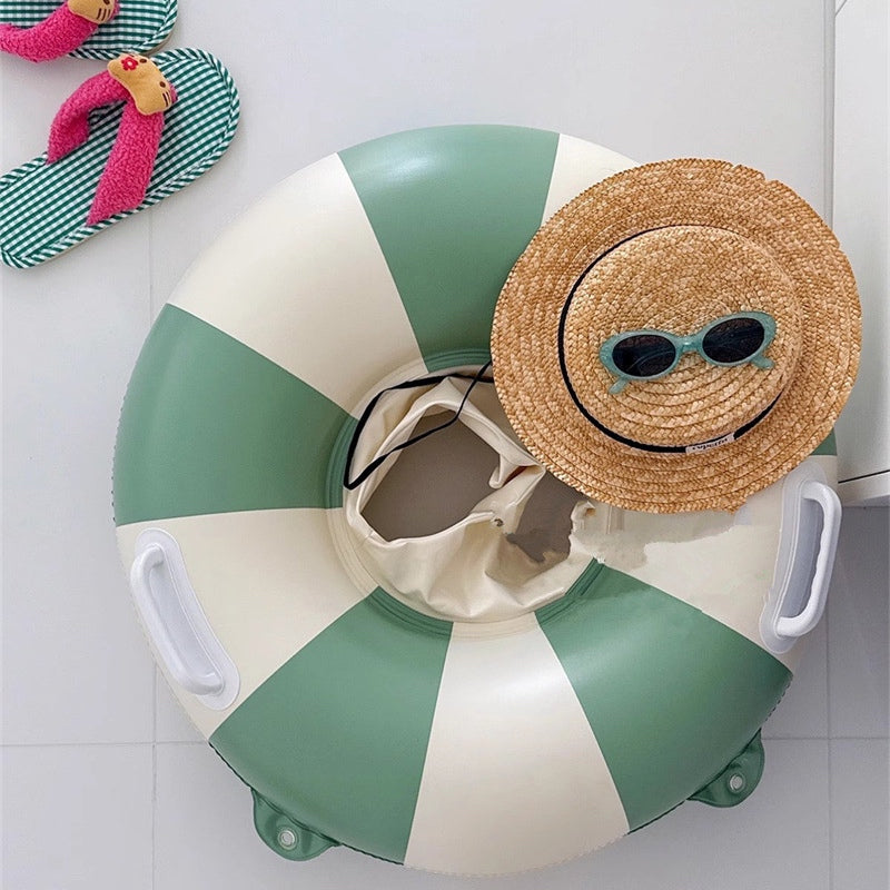 Stripe Baby Toddlers Inflatable Pool Swim with Seat
