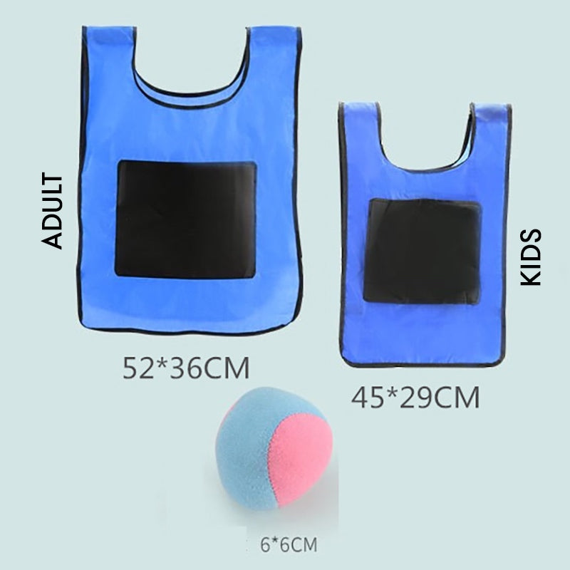 Kids Sticky Balls Jersey Vest Dodgeball Throwing Game Toys