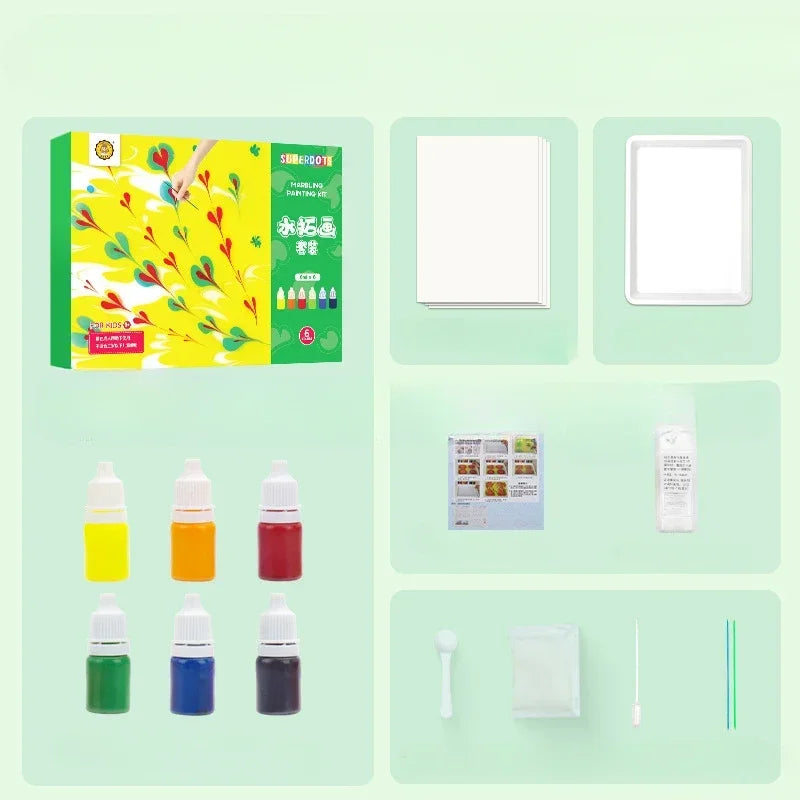 6pc Marbling Painting Kit