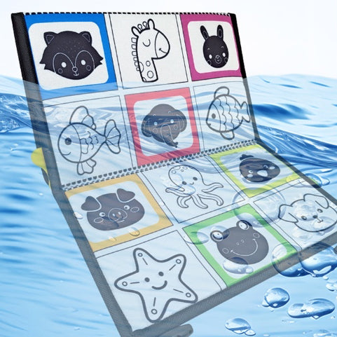 Baby Tummy Time Cloth Sensory Books with Mirror