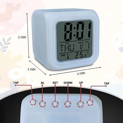 Colour Changing Digital Alarm Clock