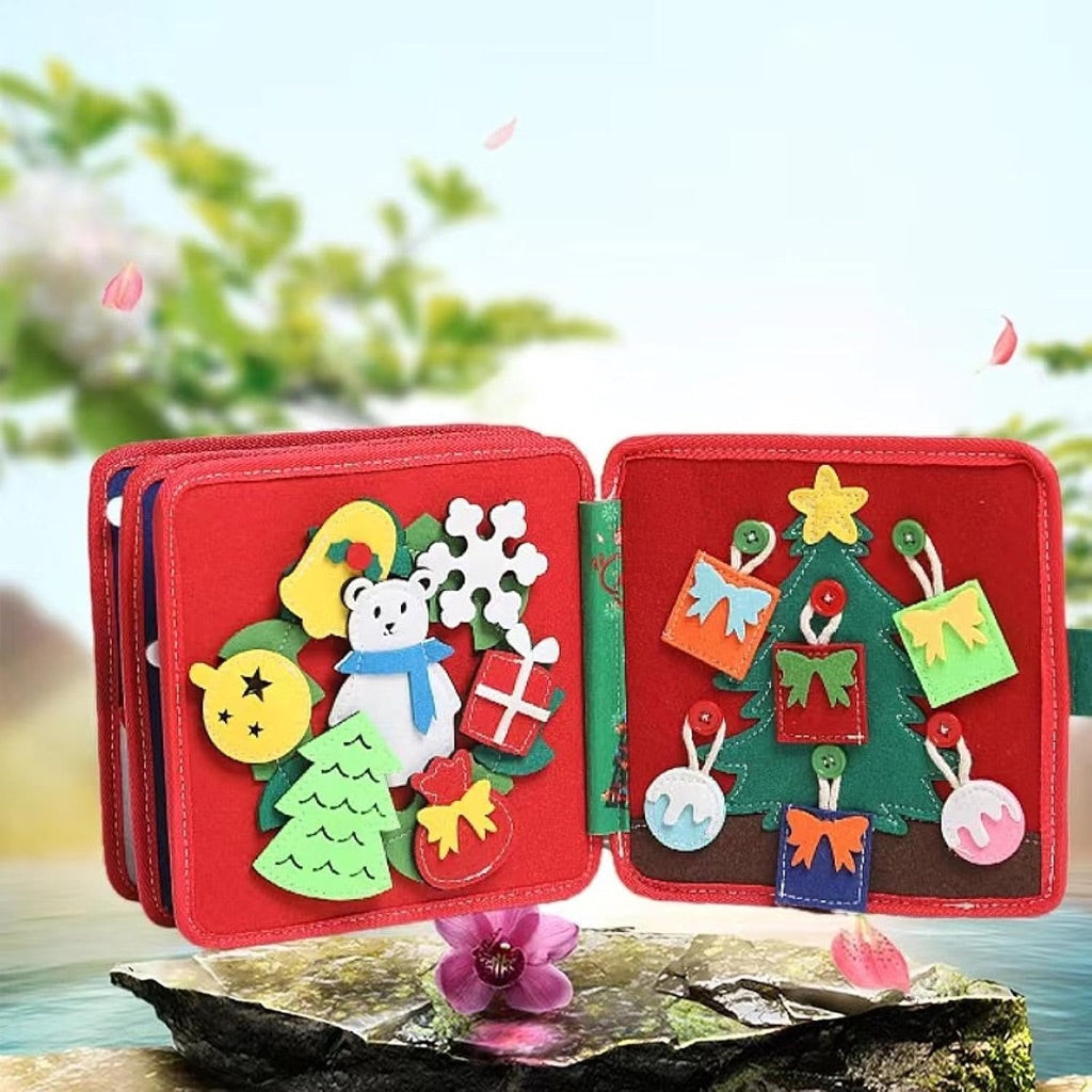 Christmas Baby Toddlers Busy Felt Sensory Book