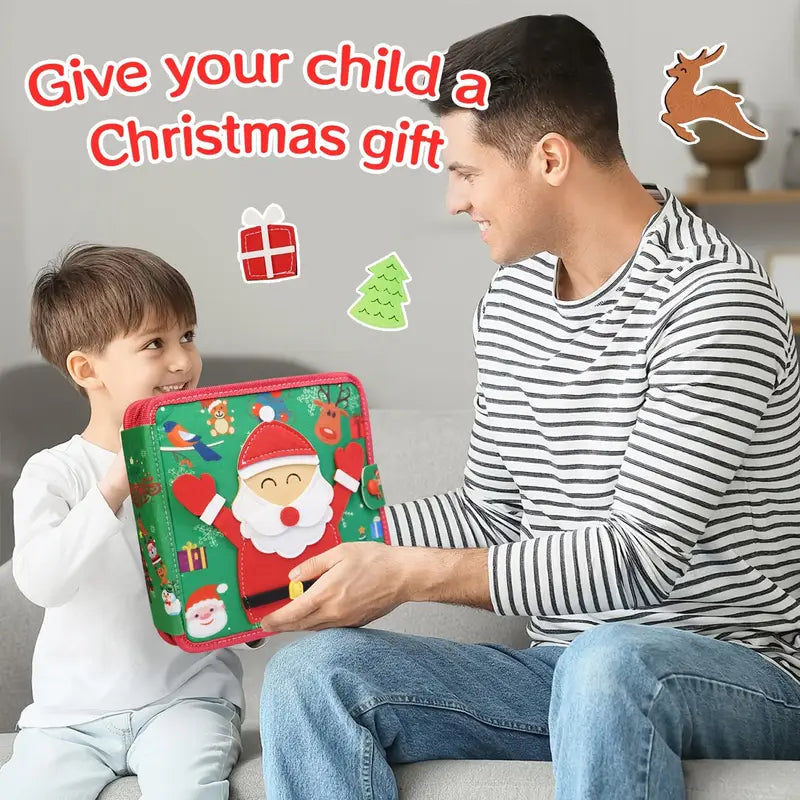 Christmas Baby Toddlers Busy Felt Sensory Book